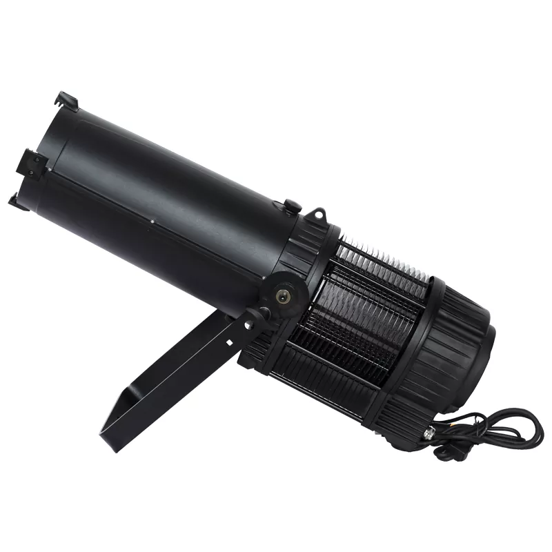 01 IP65 300W LED Ellipsoidal Light Spotlight Auto Zoom DMX Shutter Cutting RGBAL CW WW Die‑Cast Aluminum Silent Fanless Stage Lighting DMX512 RDM Outdoor for Stadium Show Plaza Museum Landscape