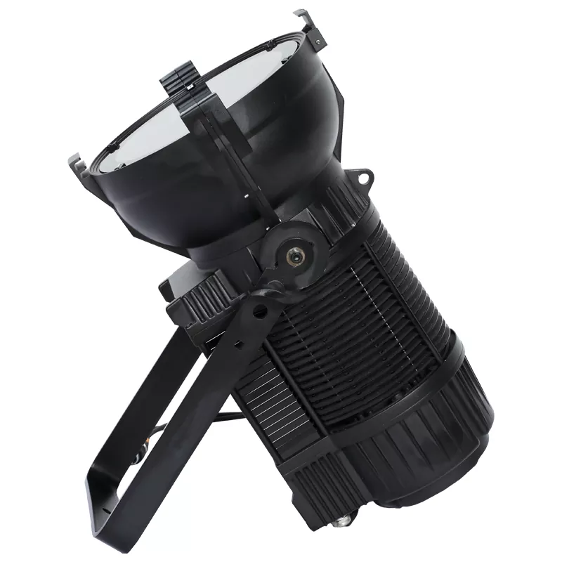 IP54 Waterproof 300W 600W LED Fresnel Light Auto Zoom 15-55° RGBAL 5in1 Die-Cast Aluminum 2700-12000K CCT CRI90+ DMX RDM Fanless Outdoor Stage Lighting Spotlight for Theater Gala Concert Church Ceremony