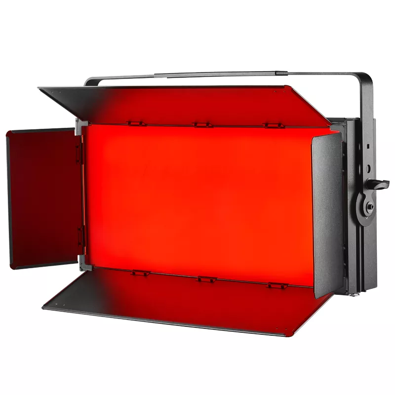 02 Bi-Color 300W LED Soft Panel 3000-6000K High CRI95+ 180° Wide Angle Fanless Die-Cast Aluminum 4 Dimming Curves Touch Screen Broadcast Light RGBYW Stage Studio Lighting for Theater Interview Exhibition Lecture Conference