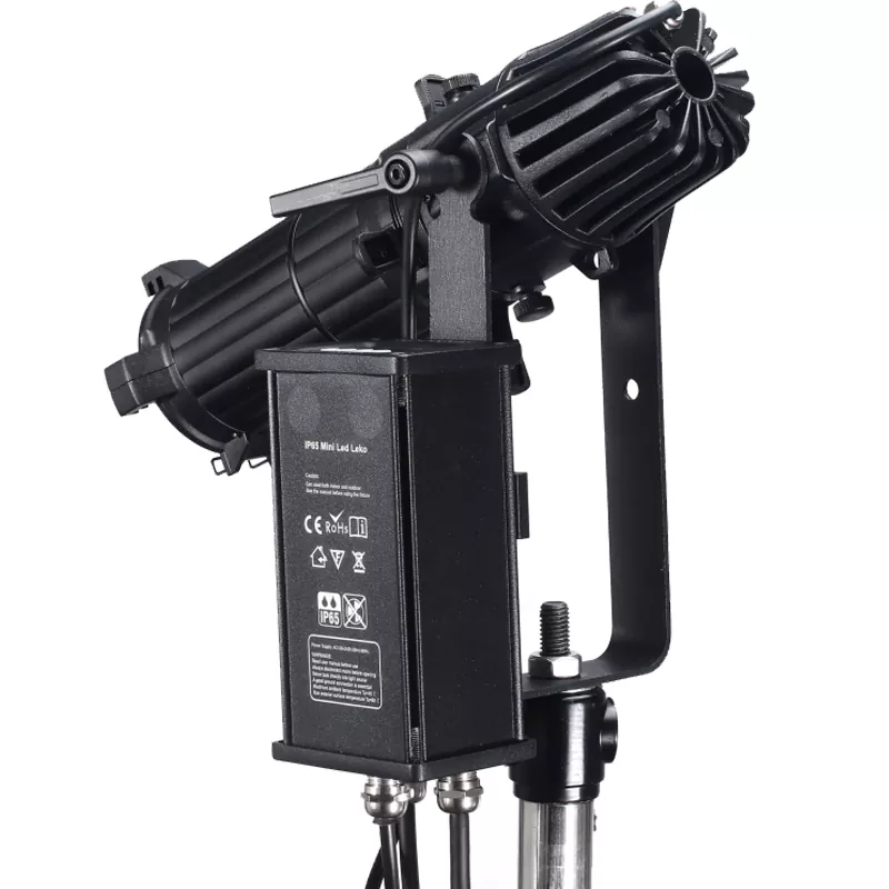 30W LED Profile Spot Light IP65 Manual Zoom CRI95+ Single CW/WW/CW+WW/RGBW Manual Zoom 4 Dimming Curves DMX Control for Art Exhibition Lamp Museum Gallery Spotlight 50000h Lifespan Mini Leko