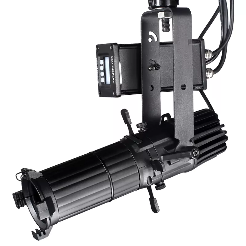 30W LED Profile Spot Light IP65 Manual Zoom CRI95+ Single CW/WW/CW+WW/RGBW Manual Zoom 4 Dimming Curves DMX Control for Art Exhibition Lamp Museum Gallery Spotlight 50000h Lifespan Mini Leko