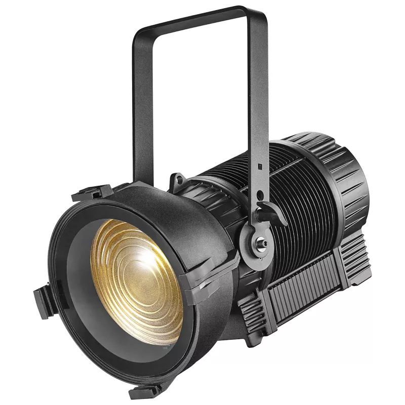 IP54 Waterproof 300W 600W LED Fresnel Light Auto Zoom 15-55° RGBAL 5in1 Die-Cast Aluminum 2700-12000K CCT CRI90+ DMX RDM Fanless Outdoor Stage Lighting Spotlight for Theater Gala Concert Church Ceremony