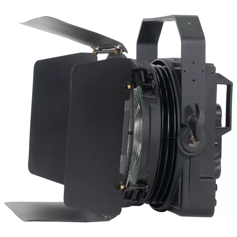 05 100W 200W LED Folding Fresnel Spotlight RGBW Single Color 20-55° Manual Zoom MEAN WELL Power DMX RDM Fanless Studio Broadcase Lighting for Gallery Photography Ceremony TV Show Charity Event