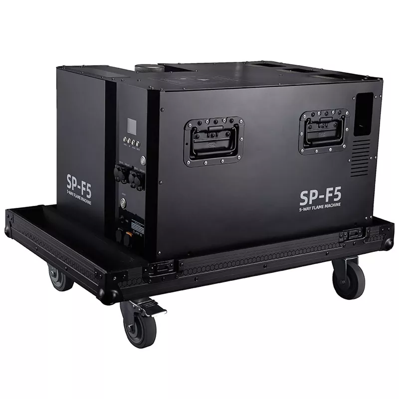 1 5 Head Flame Projector 8-10m Spray Height IPX3 Rainproof 40L Fuel Capacity DMX Control for Music Festival Cultural Tourism Outdoor Performance Show Outdoor Stage Special Effect Fixture Fire Machine