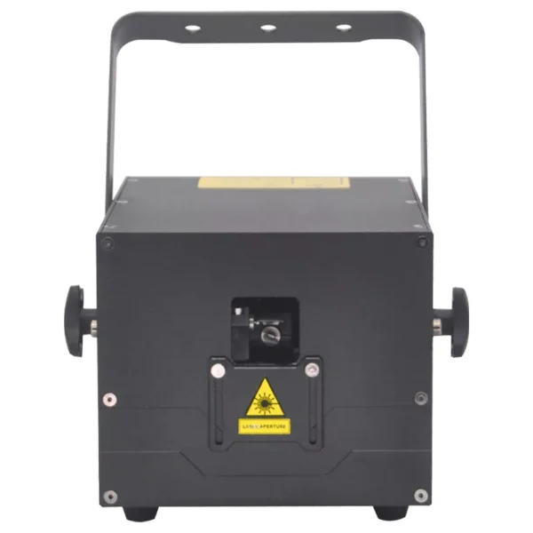 1 15W RGB Laser Light 25KPPS Bluetooth High Speed Scanner ±25° Wide Scanning Angle IP51 Waterproof APP DMX ILDA Interface Indoor Stage Laser Projector Beam Effect for Club Performance Venues Entertainment Events