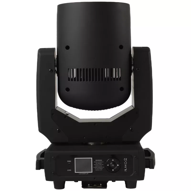 1 150W LED Zoom Wash Moving Head 120W RGBL Main Light 24pcs RGB Ring Light 4°-48° Zoom Frost Effect 16bit Pan Tilt Stage Event Lighting for Banquet Show Club DJ Studio TV Station