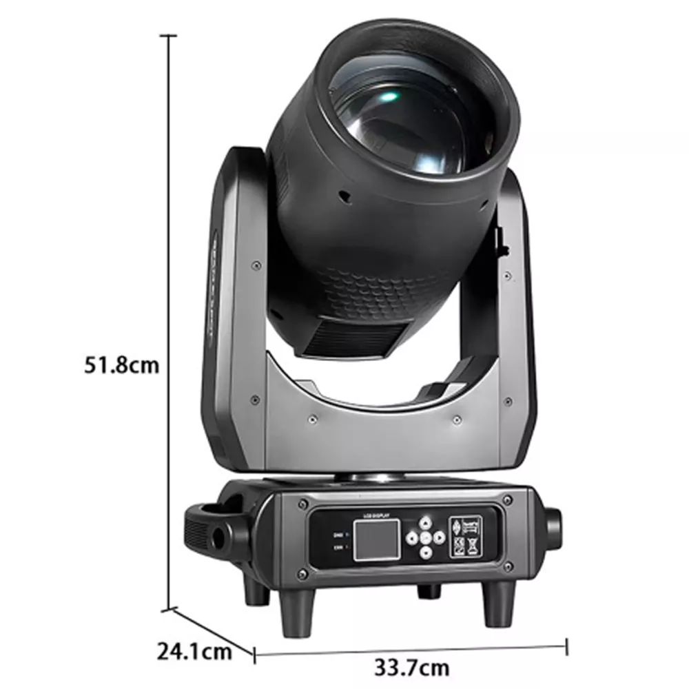 1 (6) 380W High Brightness Beam Moving Head with Wash Spot Effect for Concert Club Show Wedding Party Performance Indoor/Outdoor Events Stage Lighting