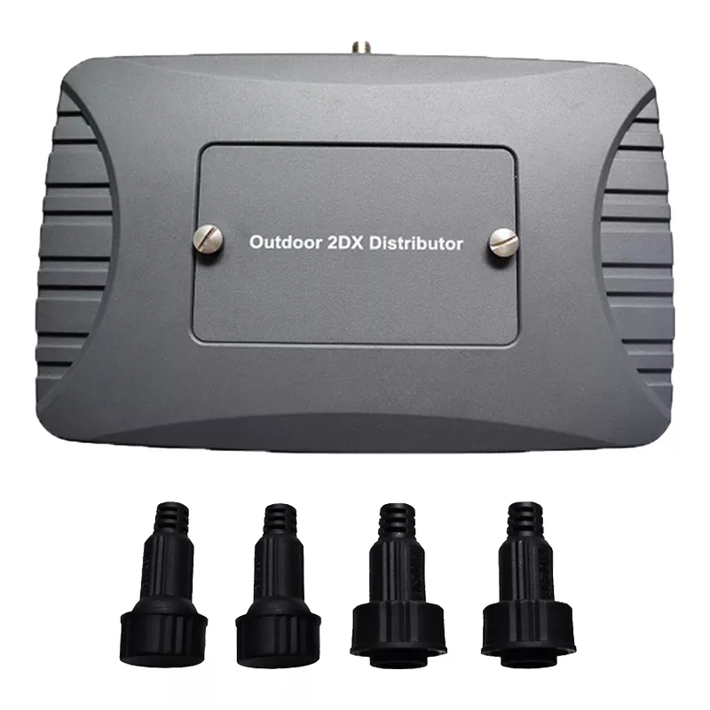 1362-01 Outdoor 2-Way DMX Splitter 1 Input Wide Voltage 88-256V Weatherproof UV-Resistant Independent Driver Stage Signal Equipment 1×2 Output Isolated Distributor Connector Stage Lighting Amp for Stage Signal Equipment