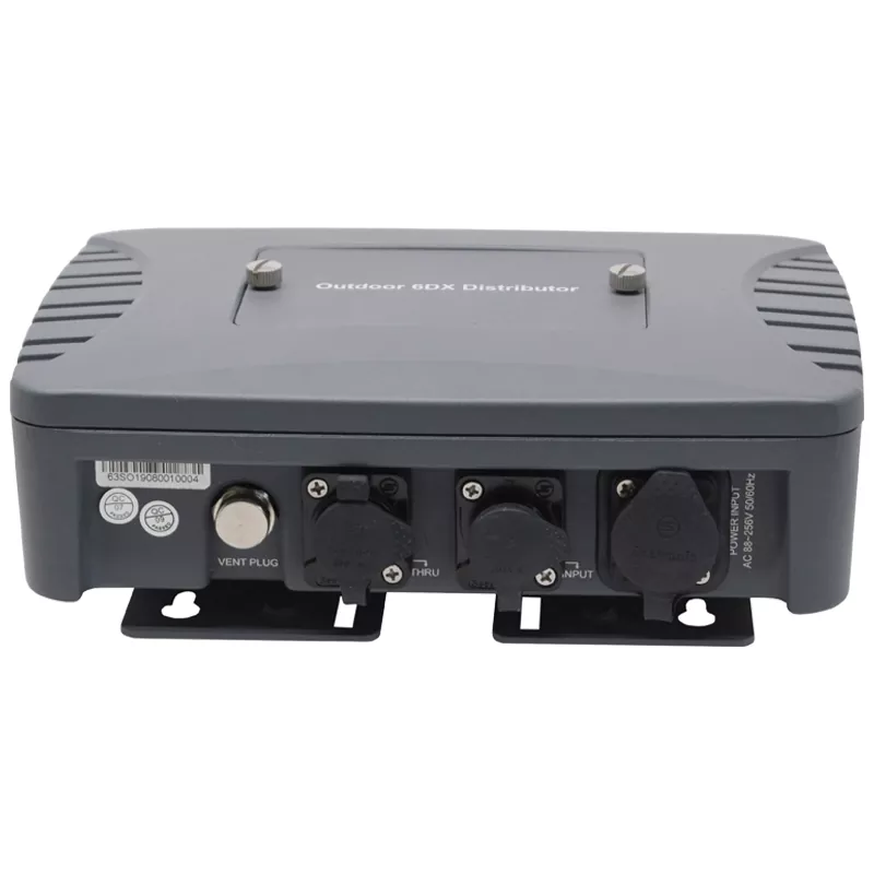 1363-04 Outdoor 2-Way DMX Splitter 1 Input Wide Voltage 88-256V Weatherproof UV-Resistant Independent Driver Stage Signal Equipment 1×2 Output Isolated Distributor Connector Stage Lighting Amp for Stage Signal Equipment