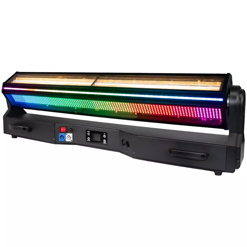 2026 New 800W Multi Effect Stage Light Golden Yellow Beam RGB Wash Strobe Flow Strip Effect Dynamic Strip Lighting DMX512 Rotatable Fixture for Party Bar Show Indoor Entertainment Performance Events