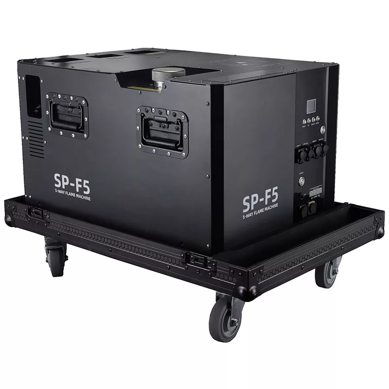 2 5 Head Flame Projector 8-10m Spray Height IPX3 Rainproof 40L Fuel Capacity DMX Control for Music Festival Cultural Tourism Outdoor Performance Show Outdoor Stage Special Effect Fixture Fire Machine