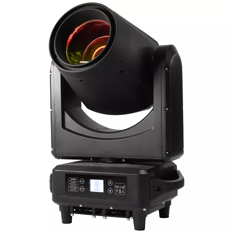 Dimension outline drawing of IP65 50W LED beam moving‑head lighting fixture