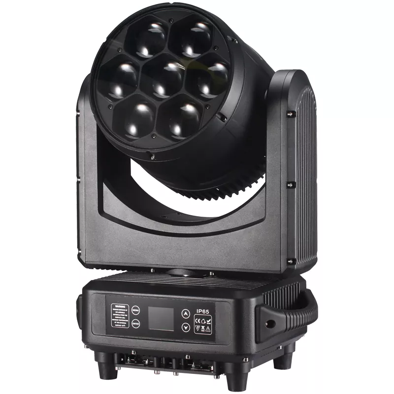 3 IP65 Waterproof 7*60W RGBW Bee Eye Moving Head 6°-50° Zoom 360° Lens Rotation Pixel Control DMX RDM ARTNET 2500-10000K CTT DJ Club Bar Outdoor Stage Show Lighting