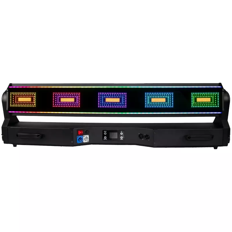 2026 New 800W Multi Effect Stage Light Golden Yellow Beam RGB Wash Strobe Flow Strip Effect Dynamic Strip Lighting DMX512 Rotatable Fixture for Party Bar Show Indoor Entertainment Performance Events