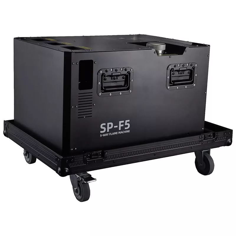 5 Head Flame Projector 8-10m Spray Height IPX3 Rainproof 40L Fuel Capacity DMX Control for Music Festival Cultural Tourism Outdoor Performance Show Outdoor Stage Special Effect Fixture Fire Machine