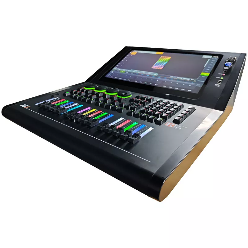 5 T3S Intelligent Lighting Console Linux System 2048 Expandable 16384 DMX Channels 15.6 Inch Touch Screen Multi-language Professional Stage Light Controller for Concert Wedding Theater Live Events Club Theatrical Play Entertainment Venue