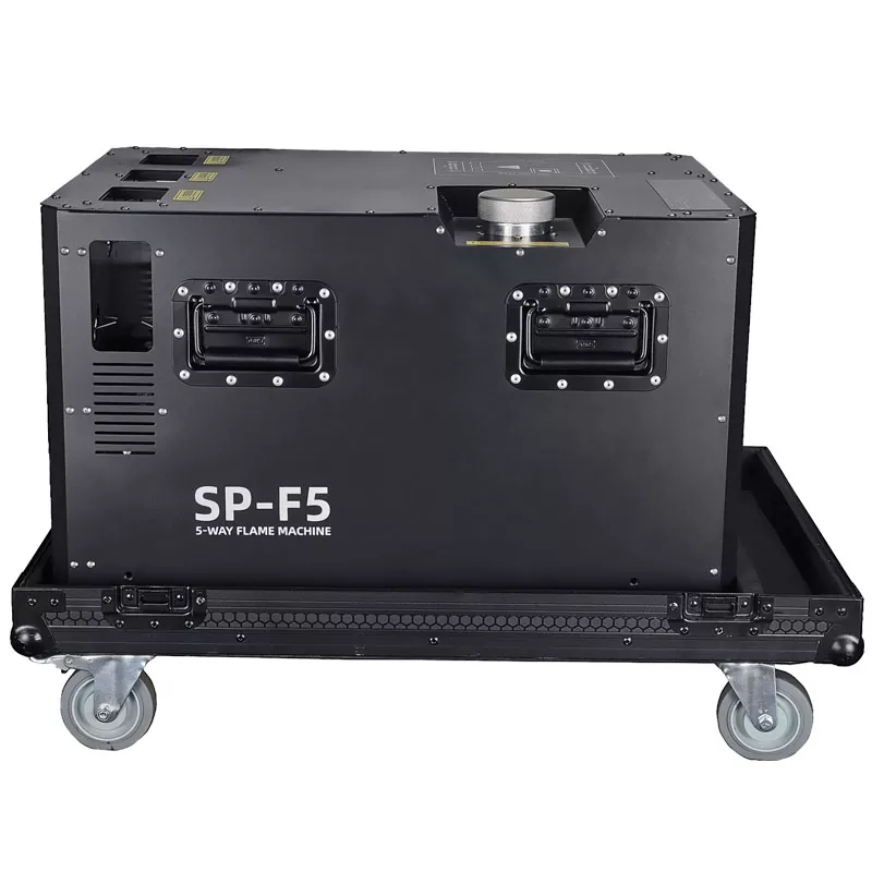 6 5 Head Flame Projector 8-10m Spray Height IPX3 Rainproof 40L Fuel Capacity DMX Control for Music Festival Cultural Tourism Outdoor Performance Show Outdoor Stage Special Effect Fixture Fire Machine