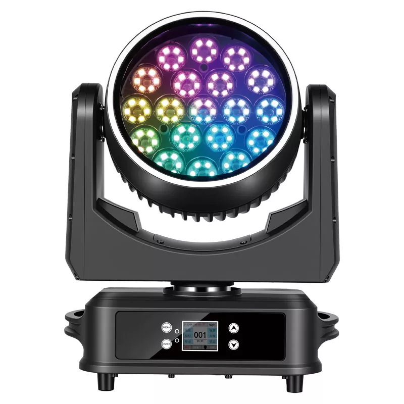 6 19*30W ZOOM Moving Head IP65 LED Strip+Fill Ring RGBW Wash Light 550W for Outdoor Stage Culture Events Show DMX/Sound Control