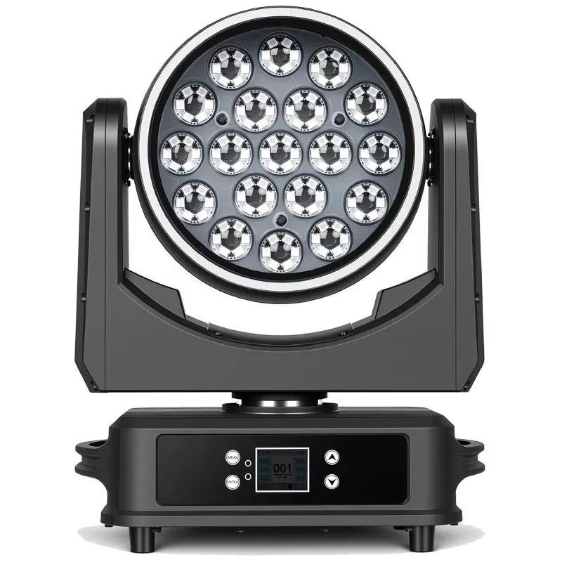 9 19*30W ZOOM Moving Head IP65 LED Strip+Fill Ring RGBW Wash Light 550W for Outdoor Stage Culture Events Show DMX/Sound Control