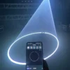 效果 (4) 15W RGB Laser Light 25KPPS Bluetooth High Speed Scanner ±25° Wide Scanning Angle IP51 Waterproof APP DMX ILDA Interface Indoor Stage Laser Projector Beam Effect for Club Performance Venues Entertainment Events