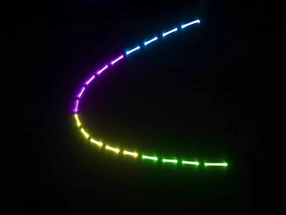 2W/3W LED Animation Laser with 20KPPS RGB Beam Effect Line Animation Effect Single Beam Safety System Stable Operation Indoor Entertainment Laser Fixture for KTV Nightclub Large Shows Bar Disco Stage Performance Lighting