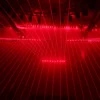 10 Heads Parallel Red Laser Bar 100mW Bar Beam Effects Dustproof DMX512 Lightweight Stage Laser Light Key Switch Remote for Club KTV Party Lighting Indoor Entertainment Device