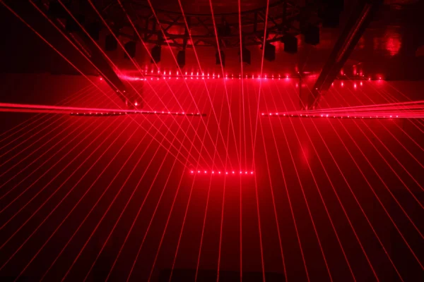 10 Heads Parallel Red Laser Bar 100mW Bar Beam Effects Dustproof DMX512 Lightweight Stage Laser Light Key Switch Remote for Club KTV Party Lighting Indoor Entertainment Device