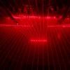 10 Heads Parallel Red Laser Bar 100mW Bar Beam Effects Dustproof DMX512 Lightweight Stage Laser Light Key Switch Remote for Club KTV Party Lighting Indoor Entertainment Device