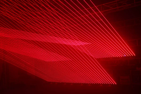 10 Heads Parallel Red Laser Bar 100mW Bar Beam Effects Dustproof DMX512 Lightweight Stage Laser Light Key Switch Remote for Club KTV Party Lighting Indoor Entertainment Device