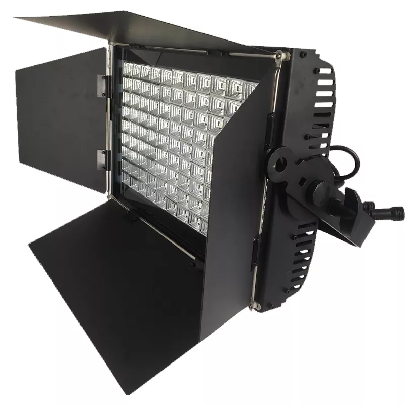 01 320W 108×3W RGB CW WW LED Flood Panel 60Degree Fixed Beam Ra≥90 Fanless Aluminum IP65 DMX Master Slave Auto 1/3/6CH Linear Dimming Strobe Stage Wash Light Outdoor Indoor Performance Fixture Professional Event Backdrop Lighting Equipment for Theatre Wedding Outdoor Stage Decoration