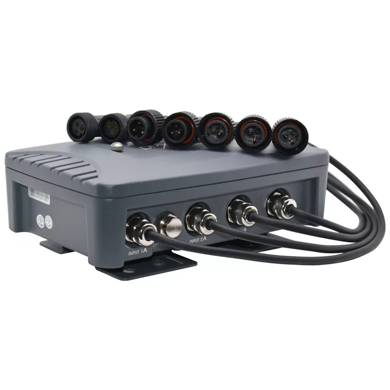 01 2-Way DMX Backup 1024CH DMX512 1990 Optical Isolation HV Protection Cast Aluminum IP65 Weatherproof UV Resist LED Indicator Wide AC88-256V Outdoor Signal Device IP65 DMX Splitter Backup Mode Dual Output DMX Backup Controller 1024 Channel DMX Signal Protector Real-Time Switch for Festival Landscape Lighting