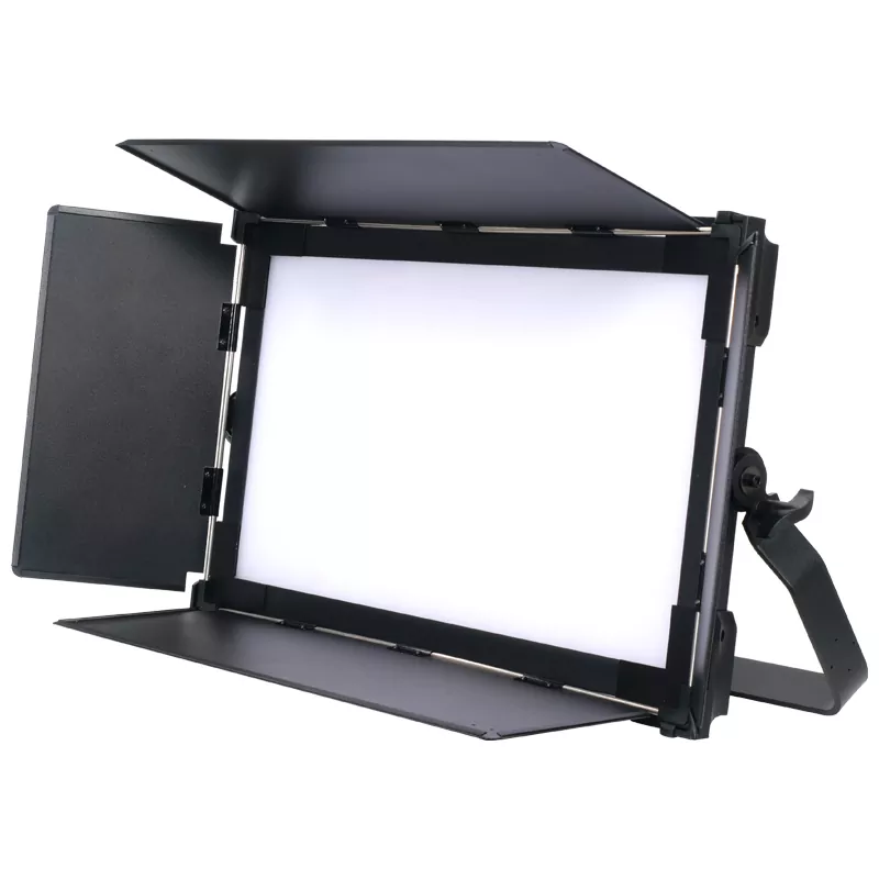 01 220W Bi-Color LED Video Panel 1920×0.2W Meanwell Driver Ra≥95 3000K-6000K DMX RDM Touchscreen 4 Dimming Curves Silent Fan Aluminum Studio Fill Lamp Commercial Recording Venue Illumination Device for Photography Wedding Livestream Stage Performance Lighting