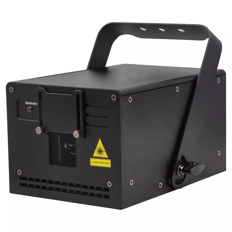 01 2/3W RGB Animation Laser Projector Linear Brightness Adjust Color LCD TF Card DB25 RJ45 Interface Auto Shutter Single Beam Protection Wide Temp Indoor Outdoor Fixture DMX ILDA Sound Auto Master-Slave Full Safety Stage Light for Disco Bar Large Shows Professional Stage Equipment