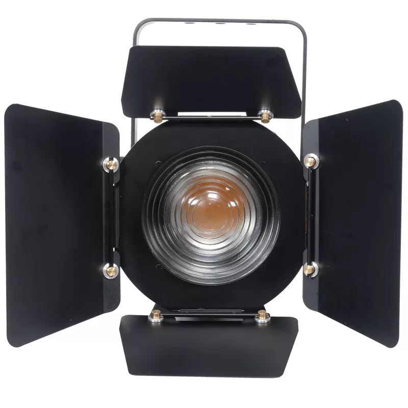 400W 600W Bi-Color 2IN1 COB Fresnel Spotlight 3000-6000K Ra≥90 Manual Auto 15-50Deg Zoom Four Dim Curve Adjustable Frequency RDM DMX Aluminum IP20 Stage Lamp Silent Pccooler Cooling Studio Equipment Indoor Wedding Theatre Spot Light Commercial Lighting Unit