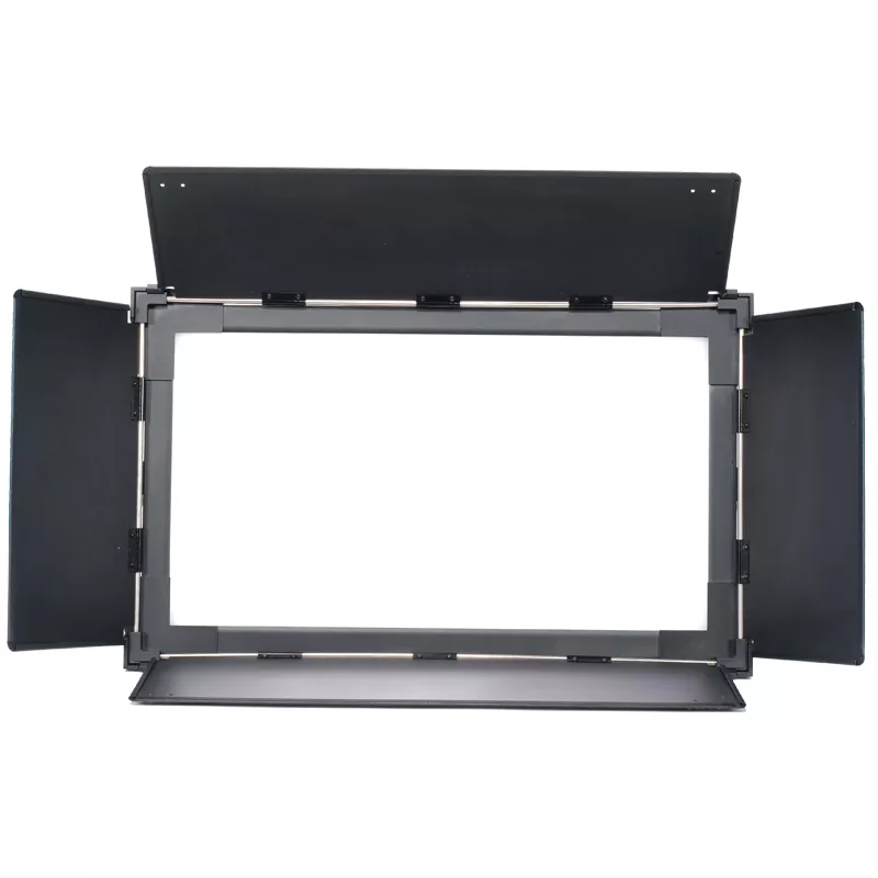 02 220W Bi-Color LED Video Panel 1920×0.2W Meanwell Driver Ra≥95 3000K-6000K DMX RDM Touchscreen 4 Dimming Curves Silent Fan Aluminum Studio Fill Lamp Commercial Recording Venue Illumination Device for Photography Wedding Livestream Stage Performance Lighting