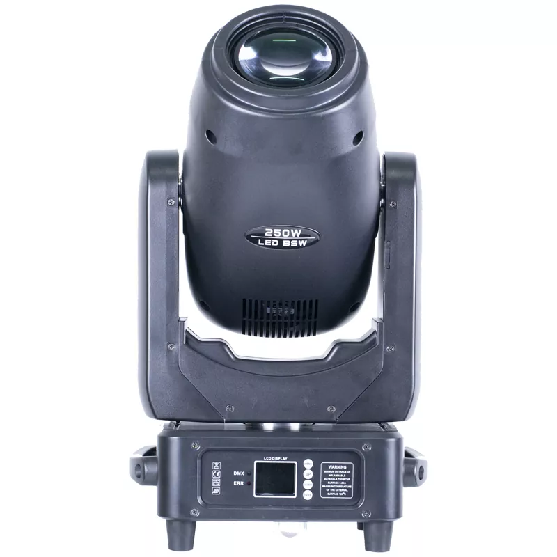 02 250W LED Moving Head Spot Zoom Wash 17/20 DMX Channels 540° 270° 16bit Scan 7-35° Zoom 8 Colors 11 Static 7 Rotating Gobos 3-facet Prism RDM Stage Light Bi-directional Prism Lighting Fixture Lightweight Indoor Performance Equipment for Stage Entertainment Use