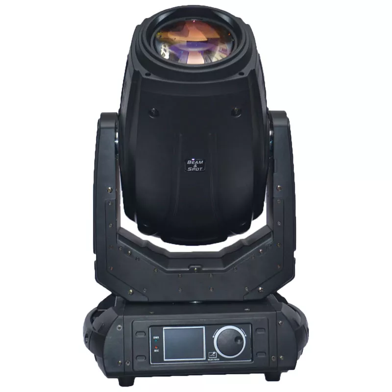 02 280W Beam Spot Moving Head DMX 3.8-20° Zoom Color Gobo Dual Prism Frost Stage Light 8000K High Bright Lamp Dimming Strobe Macro Fixture Indoor Performance Lamp for Show Wedding Banquet Performance Gala Stage Entertainment Hall Venue