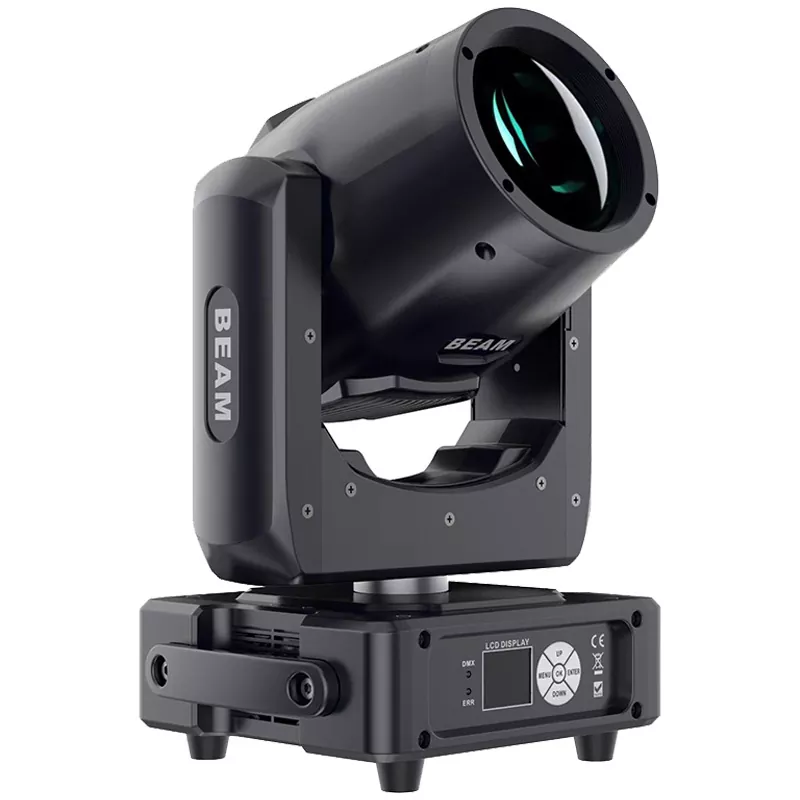 Mini 230W MSD Beam Moving Head 350W Narrow Beam 14Color 14Gobo Rot 8Prism Touch TFT Stage Light 8000K High Bright Lamp Dimming Strobe Macro Fixture Multi Rainbow Shake Gobo Effects Equipment Indoor Club Performance Lamp for Wedding Stage Roadshow Bar Party Banquet Disco