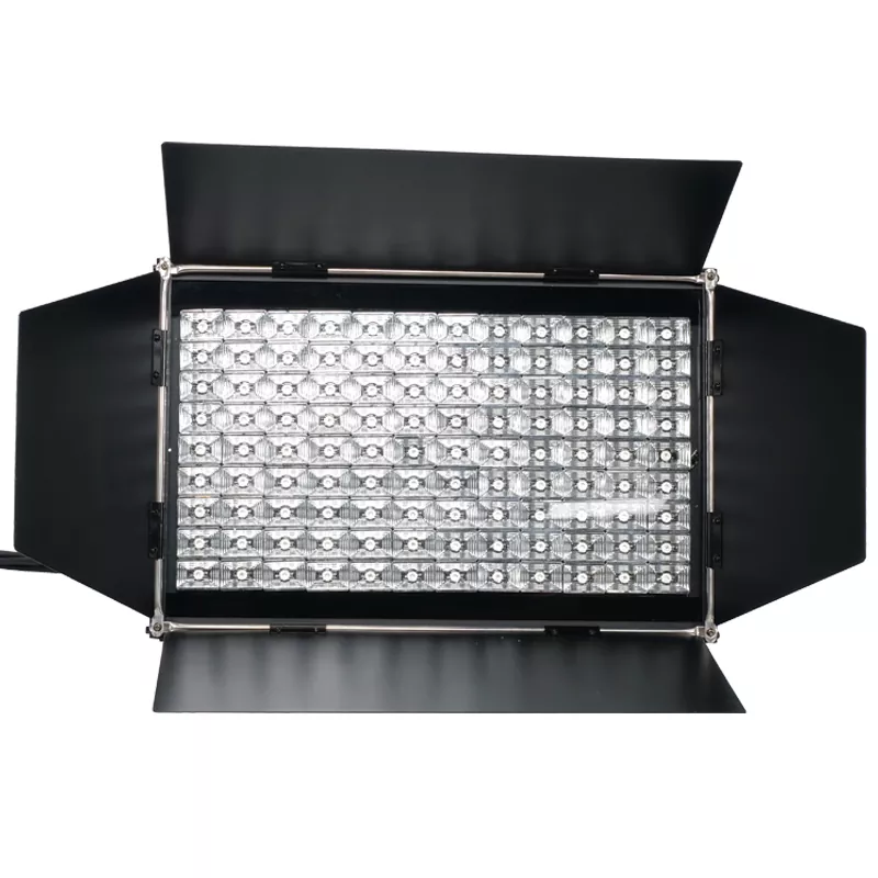 03 320W 108×3W RGB CW WW LED Flood Panel 60Degree Fixed Beam Ra≥90 Fanless Aluminum IP65 DMX Master Slave Auto 1/3/6CH Linear Dimming Strobe Stage Wash Light Outdoor Indoor Performance Fixture Professional Event Backdrop Lighting Equipment for Theatre Wedding Outdoor Stage Decoration