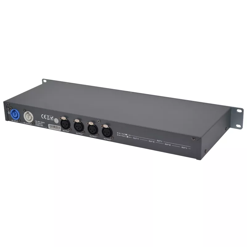 03 DMX-2048 Merger DMX512 1990 4 Optical Isolated Output HTP LTP Surge Protection Full Isolation Super Drive LED Indicator AC88-256V Global Rack Device 2048 Channel DMX Combiner Professional Lighting Signal Processor Stage Control Accessory DMX Mixer for Large Live Performance System