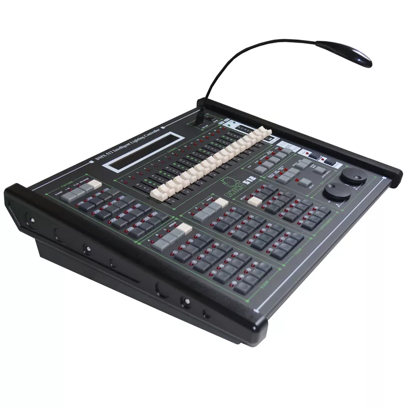 512CH DMX Console 4 Optical Isolated Output 2000V Protection 50 Shape Generators 32 Scanners 16Bit Control 1600 Chase Steps LCD Display Auto-save AC88-256V 6.3KG Unit Professional DMX512 Controller Wide Voltage Lighting Desk Stage Controller for Performance Venues