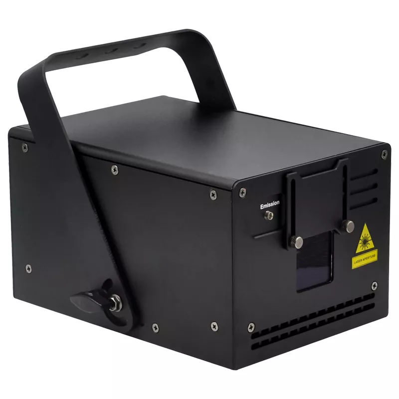 03 2/3W RGB Animation Laser Projector Linear Brightness Adjust Color LCD TF Card DB25 RJ45 Interface Auto Shutter Single Beam Protection Wide Temp Indoor Outdoor Fixture DMX ILDA Sound Auto Master-Slave Full Safety Stage Light for Disco Bar Large Shows Professional Stage Equipment