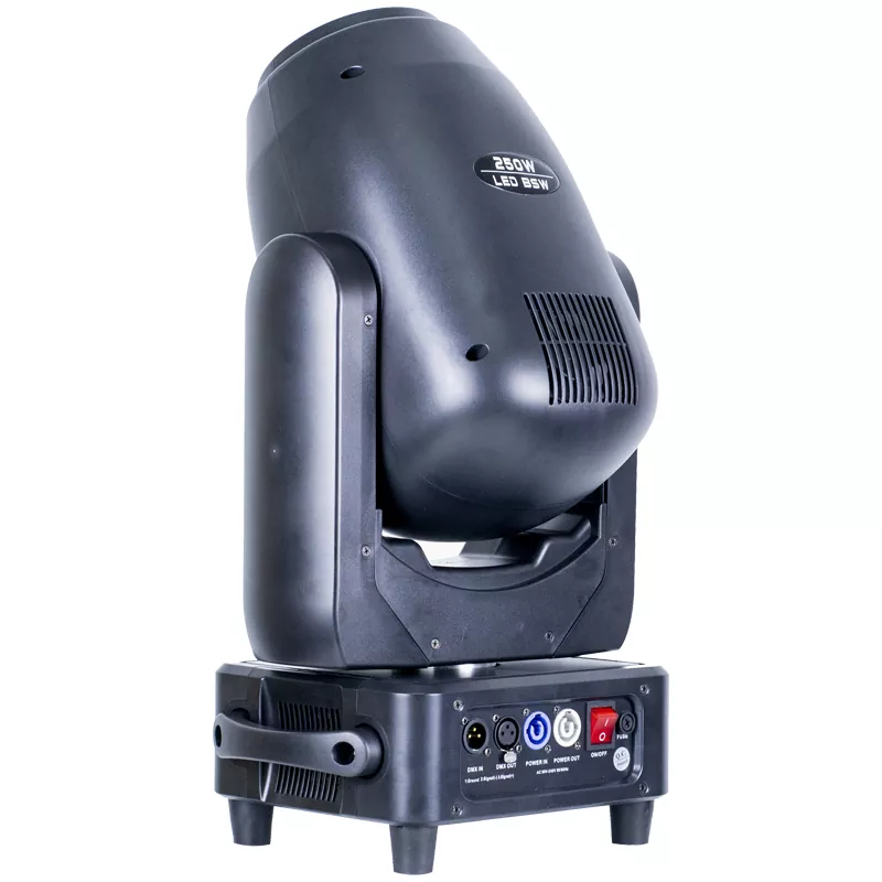 03 250W LED Moving Head Spot Zoom Wash 17/20 DMX Channels 540° 270° 16bit Scan 7-35° Zoom 8 Colors 11 Static 7 Rotating Gobos 3-facet Prism RDM Stage Light Bi-directional Prism Lighting Fixture Lightweight Indoor Performance Equipment for Stage Entertainment Use