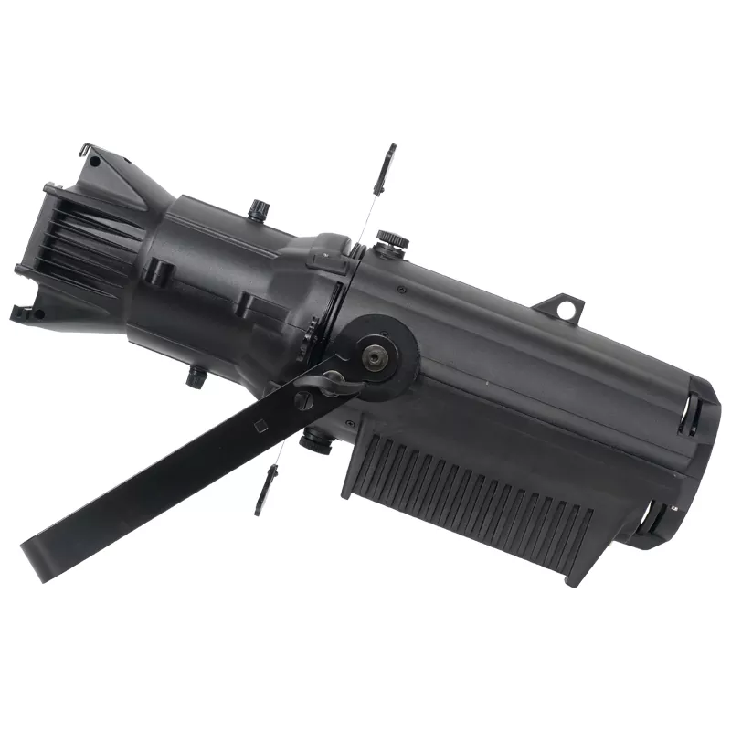 03 400W 600W CW WW 2IN1 COB Profile Spot Bi-Color 3000-6000K Ra≥90 Four Dim Curves Variable Freq RDM DMX Master-Slave Aluminum IP20 Aspheric Optic Stage Lamp Manual Zoom Silent Copper Cooling Indoor Wedding Gallery Spotlight Unit for Commercial Event Broadcast Studio Lighting Fixture