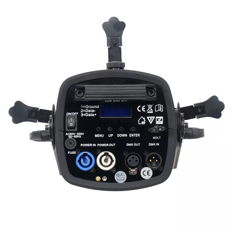 150W 200W 300W COB Profile Light Nichia Import LED CW WW 2IN1 RGBW Ra≥90 Four Optional Fixed Lens Manual Focus Iris DMX Master-Slave IP20 Stage Spot Fixture Silent Fan Spotlight Equipment Indoor Gallery Theatre Decor Lighting Unit Space-Saving Commercial Event Accent Lamp