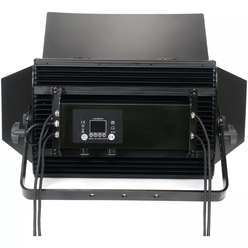 04 320W 108×3W RGB CW WW LED Flood Panel 60Degree Fixed Beam Ra≥90 Fanless Aluminum IP65 DMX Master Slave Auto 1/3/6CH Linear Dimming Strobe Stage Wash Light Outdoor Indoor Performance Fixture Professional Event Backdrop Lighting Equipment for Theatre Wedding Outdoor Stage Decoration