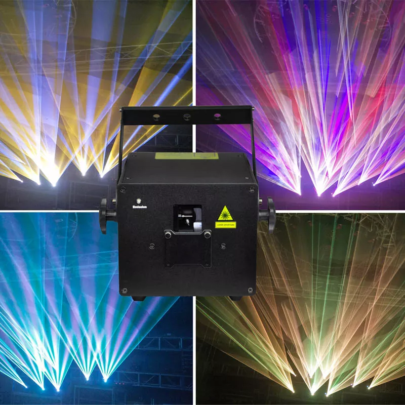 5W 8W Optional Laser Beams Projector High-stability RGB Laser Wide Temp Range Dustproof Compact Body Linear Brightness Adjust Full Pattern Settings Auto Protection ILDA Interface Entertainment Fixture DMX ILDA Sound Auto Master-Slave for Entertainment Fixture KTV Bar Party Venue Indoor Performance Equipment