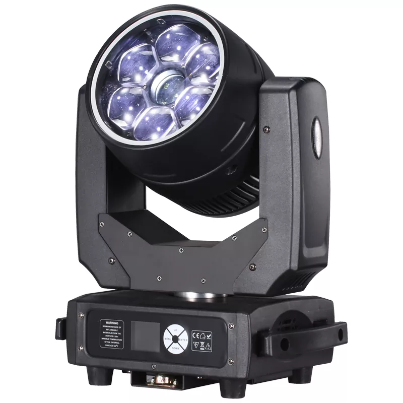 6*40W+60W LED Moving Head 280W DMX RDM 540° 240° 16bit Scan 18-50° Zoom 8-facet Prism Kaleidoscope Rainbow Ring Stage Light Universal Voltage Zoom Wash Light Effects Performance Lamp Indoor Stage Equipment