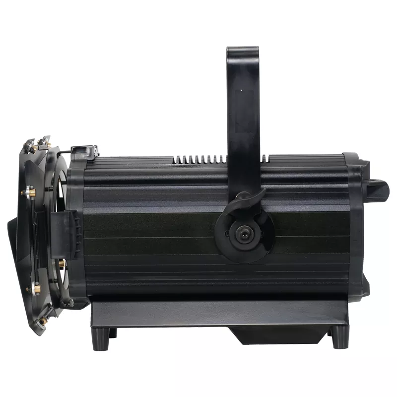 06 150W 200W 300W Zoom Fresnel Spotlight Imported COB LED CW WW 2IN1 RGBW Ra≥90 15-50Deg Manual Auto Zoom Aluminum DMX Master-Slave Sound Control IP20 Stage Lamp Silent Pccooler Fan Indoor Shooting Equipment Professional Studio Fixture for Theatre Wedding Commercial Event Lighting
