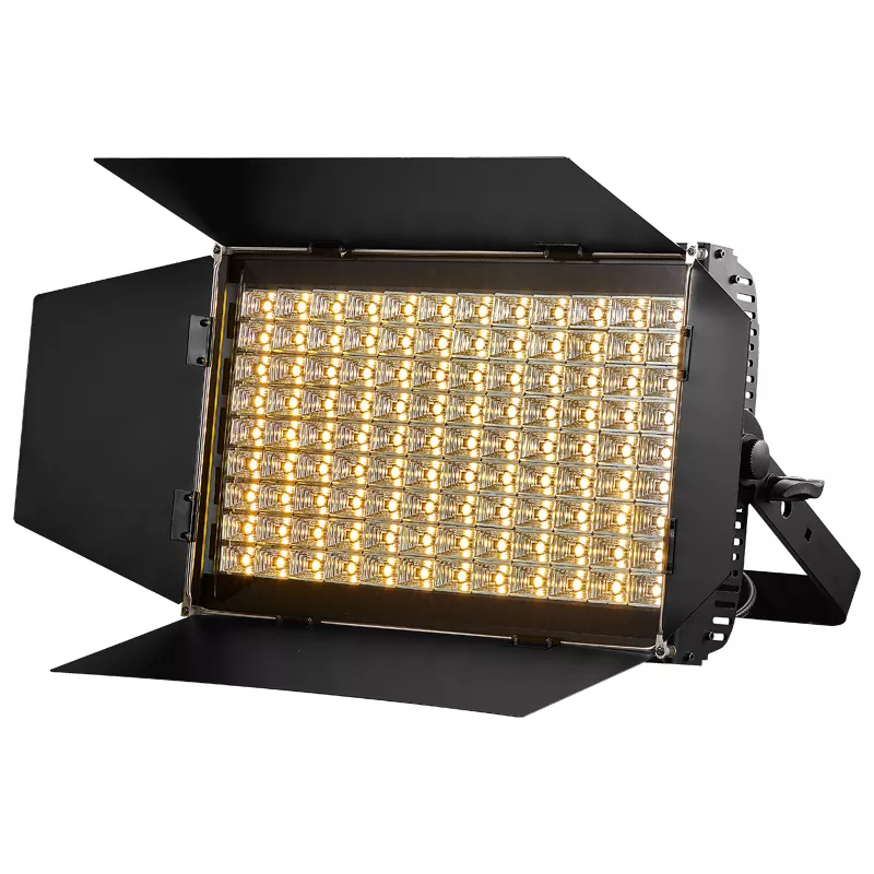 06 320W 108×3W RGB CW WW LED Flood Panel 60Degree Fixed Beam Ra≥90 Fanless Aluminum IP65 DMX Master Slave Auto 1/3/6CH Linear Dimming Strobe Stage Wash Light Outdoor Indoor Performance Fixture Professional Event Backdrop Lighting Equipment for Theatre Wedding Outdoor Stage Decoration